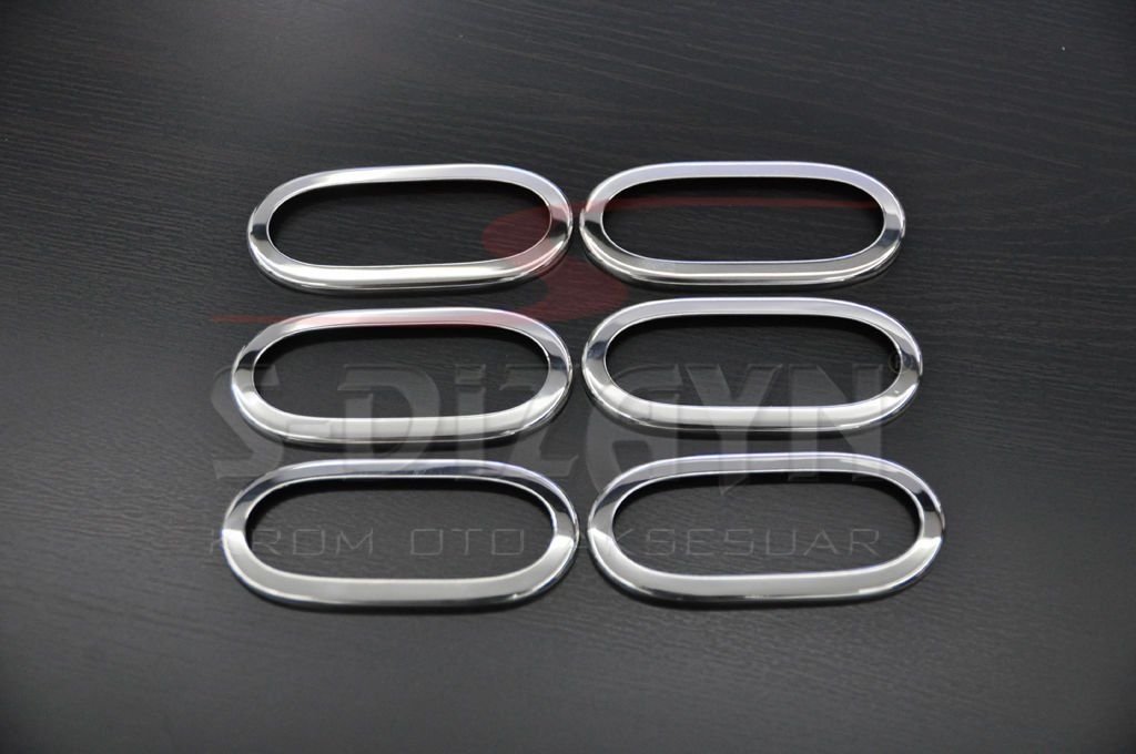 Mercedes Sprinter Uyumlu W906 Krom Yan Reflektör Çerçevesi 6 Parça 2006 Üzeri