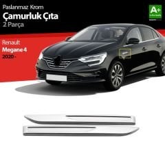 Renault Megane Uyumlu 5 Çamurluk Kromu -2020 Paslanmaz Çelik Parça