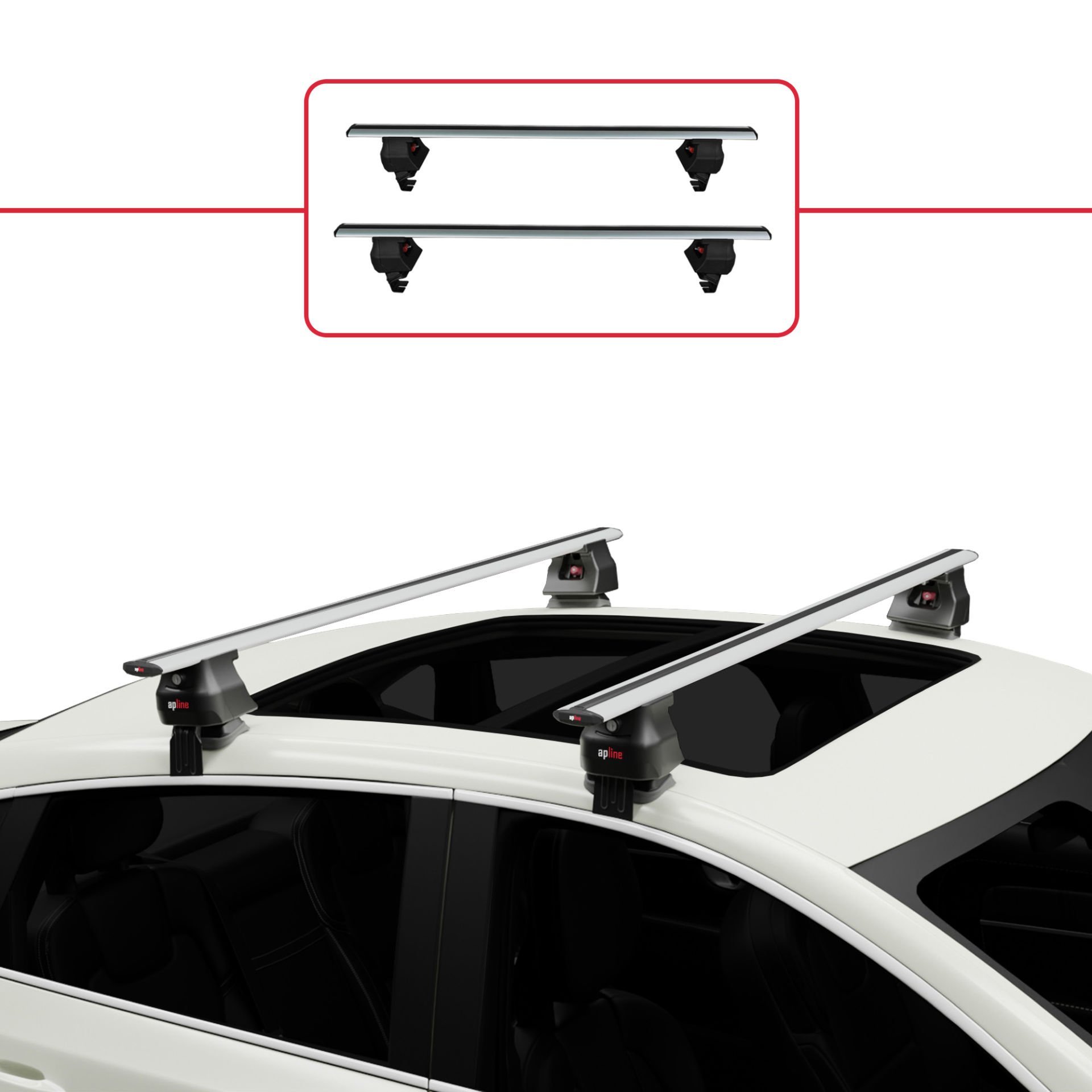 Toyota Urban Cruiser 2008-2014 Arası ile uyumlu ACE-4 Ara Atkı Tavan Barı GRİ