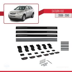 Saturn Vue Opel Antara 2008-2010 Arası ile uyumlu Basic Model Ara Atkı Tavan Barı SİYAH 3 ADET