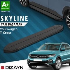 S-Dizayn VW T-Cross Skyline Siyah Yan Basamak 173 Cm 2019-2023 A+ Kalite