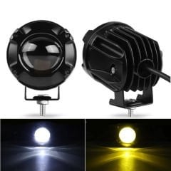 Offroad Sis Lambası 40W Beyaz-Amber Çakarlı 12-30V / Lass297 (ADET)