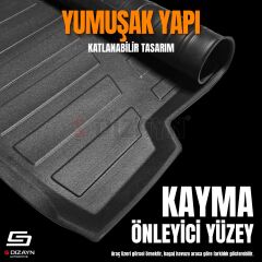 S-Dizayn Chery Tiggo 7 Pro 3D Pro Bagaj Havuzu 2022 Üzeri A+ Kalite