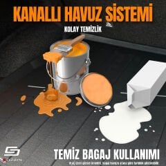 S-Dizayn Chery Tiggo 7 Pro 3D Pro Bagaj Havuzu 2022 Üzeri A+ Kalite