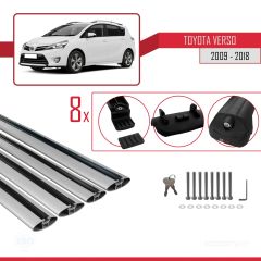 Toyota Verso 2009-2018 Arası ile uyumlu ACE-1 Ara Atkı Tavan Barı GRİ 4 ADET BAR