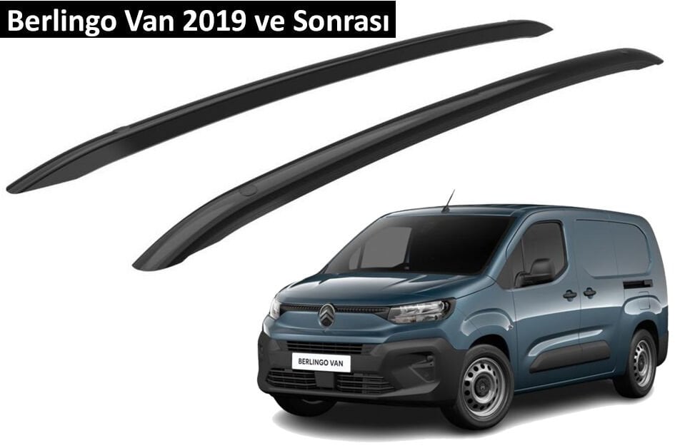 Citroen Berlingo Van 2019 ve Sonrası Orjinal Tip OEM Tavan Çıtası (Siyah Renk)