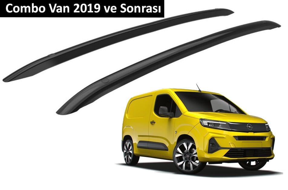 Opel Combo Van 2019 ve Sonrası Orjinal Tip OEM Tavan Çıtası (Siyah Renk)