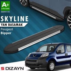 S-Dizayn Peugeot Bipper Skyline Krom Yan Basamak 173 Cm 2007-2017 A+ Kalite