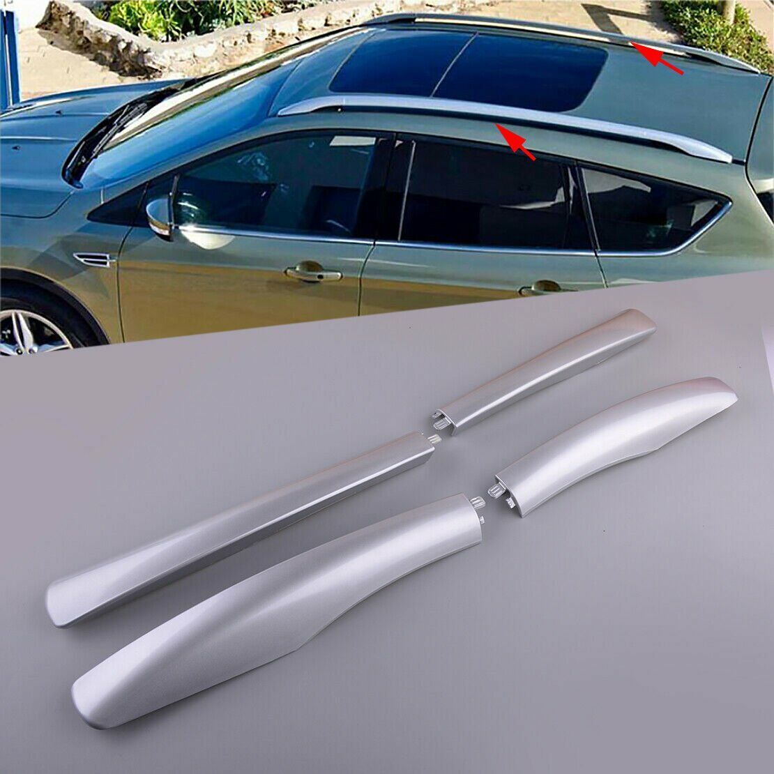 Ford Kuga Uyumlu Tavan Çıtası -2013 2019 Roof Rack Oem Style Silver