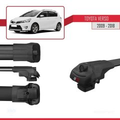 Toyota Verso 2009-2018 Arası ile uyumlu ACE-1 Ara Atkı Tavan Barı SİYAH 4 ADET BAR