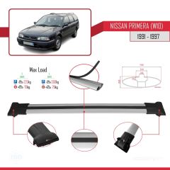 Nissan Primera (W10) 1991-1997 Arası ile Uyumlu FLY Model Ara Atkı Tavan Barı GRİ 3 ADET BAR