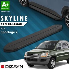S-Dizayn Kia Sportage 2 Skyline Siyah Yan Basamak 173 Cm 2004-2010 A+ Kalite