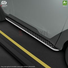 S-Dizayn VW Caddy 4 Diamond Krom Yan Basamak 193 Cm 2020 Üzeri