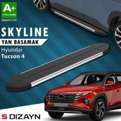S-Dizayn Hyundai Tucson 4 Skyline Krom Yan Basamak 173 Cm 2021 Üzeri A+ Kalite