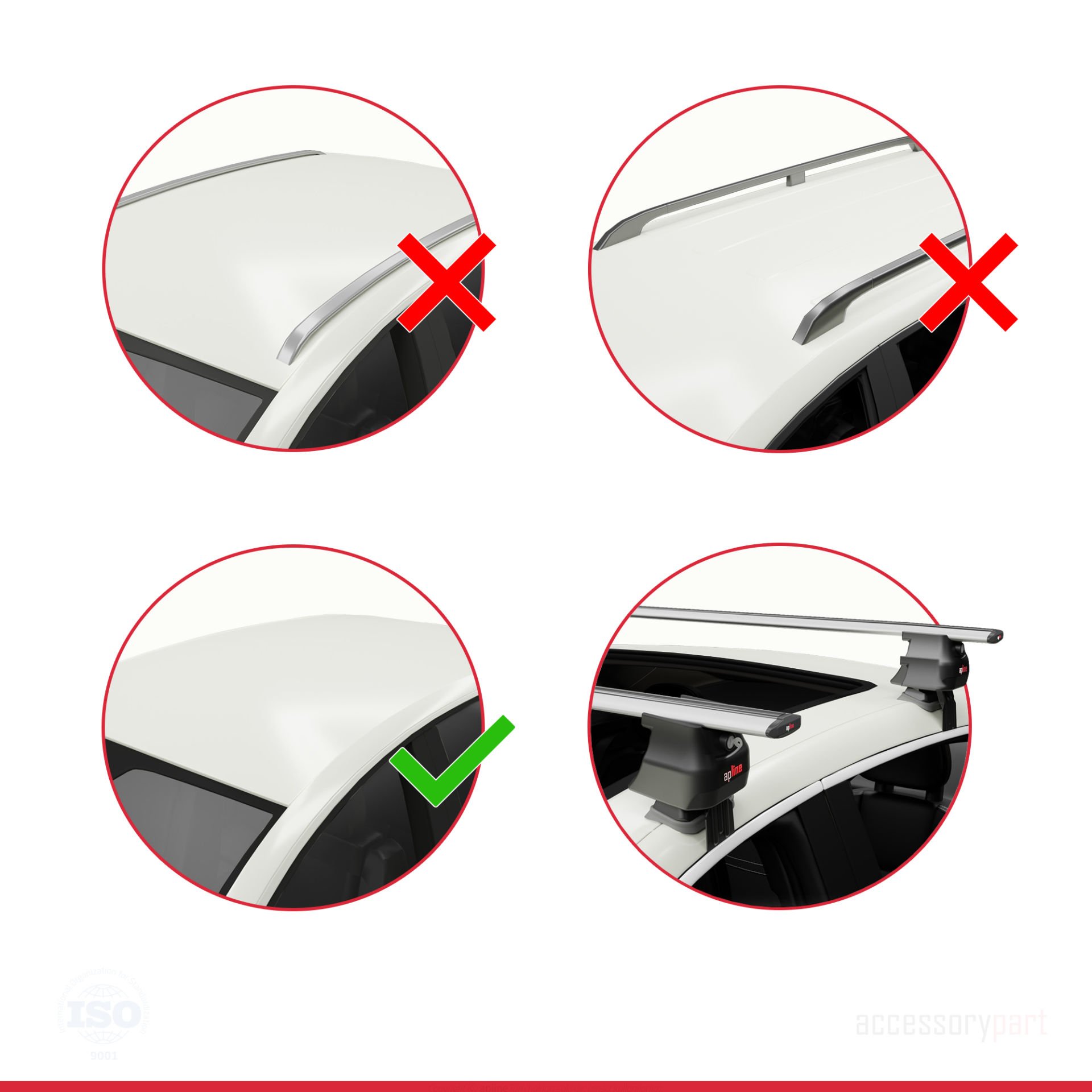 Citroen C1 2005-2014 Arası ile uyumlu ACE-4 Ara Atkı Tavan Barı GRİ