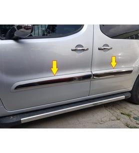 Citroen Berlingo Uyumlu Yan Kapı Çıtası 2008-2016 Paslanmaz Çelik Parça