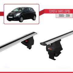 Toyota Yaris / Vitz (XP9) 2005-2011 Arası ile uyumlu ACE-4 Ara Atkı Tavan Barı GRİ