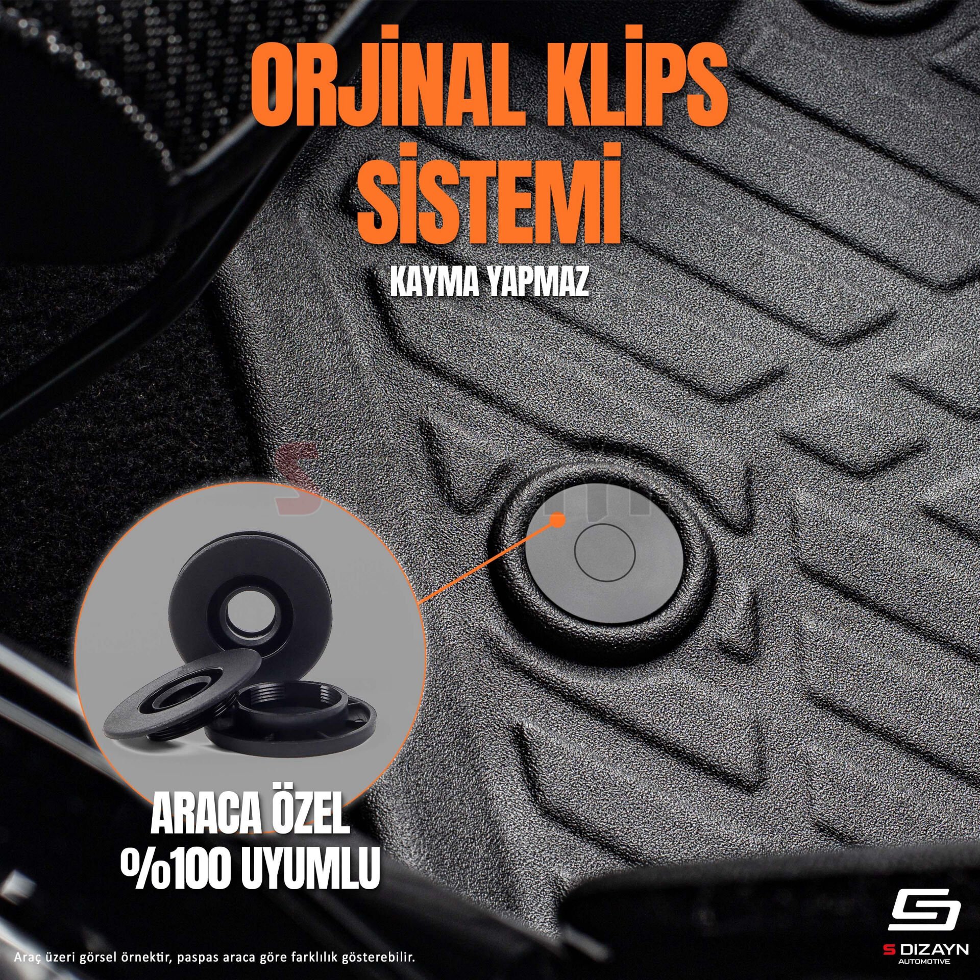 S-Dizayn Bmw 3 Serisi E46 3D Pro Havuzlu Paspas 1997-2006 A+ Kalite