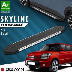 S-Dizayn Kia Soul Skyline Krom Yan Basamak 173 Cm 2009-2014 A+ Kalite