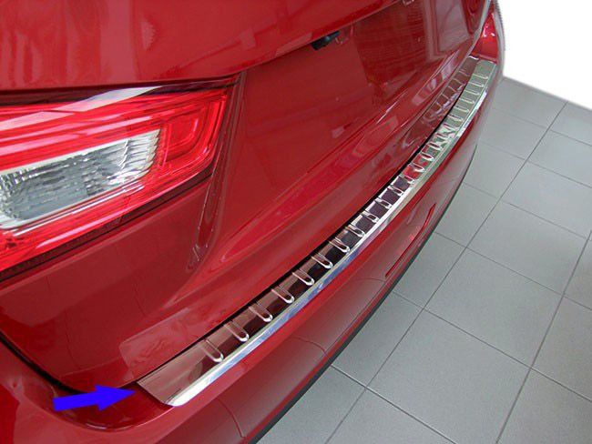 Nissan Qashqai Uyumlu Krom Arka Tampon Eşiği 2014-2017