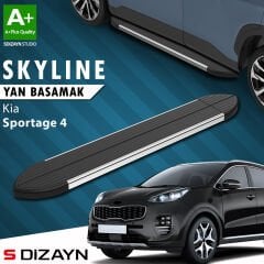 S-Dizayn Kia Sportage 4 Skyline Krom Yan Basamak 173 Cm 2016-2021 A+ Kalite