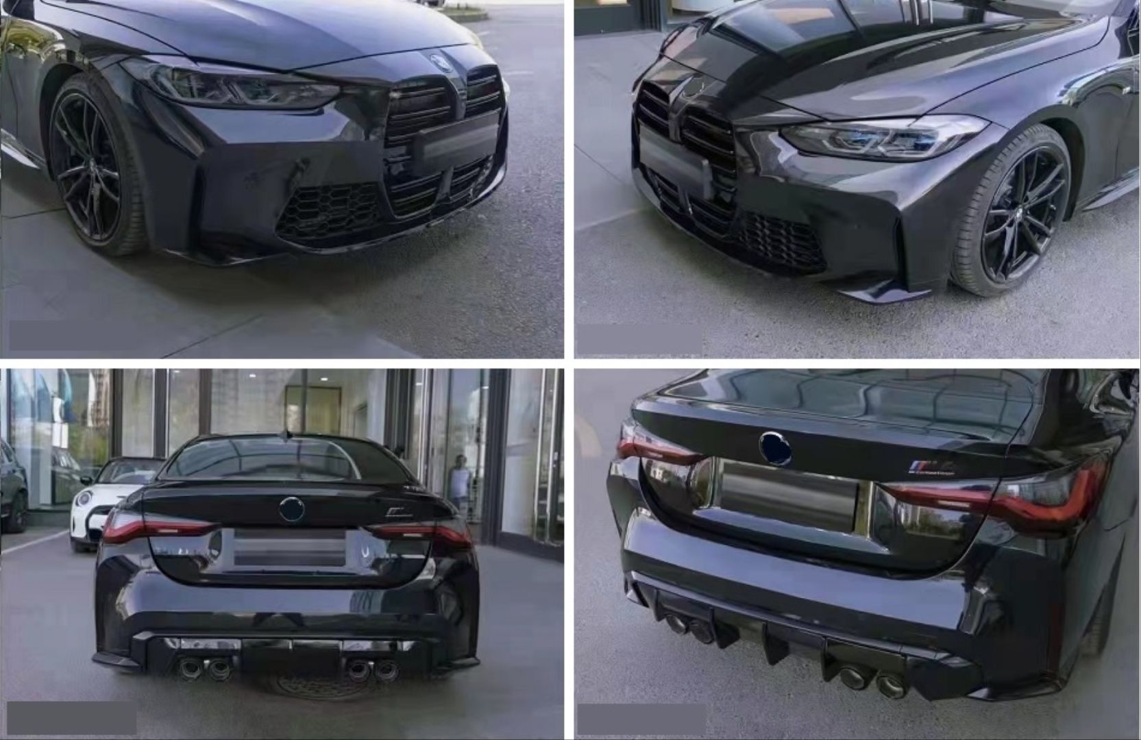 4 Serisi G22 M4 Body Kit (Ön Arka Tampon Marşpiyel Panjur - Egzoz Set 2 Kapı