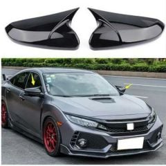 Honda Civic Uyumlu Fc5 2016 Sonrası Sedan Batman Yarasa Ayna Kapağı (Parlak Siyah)