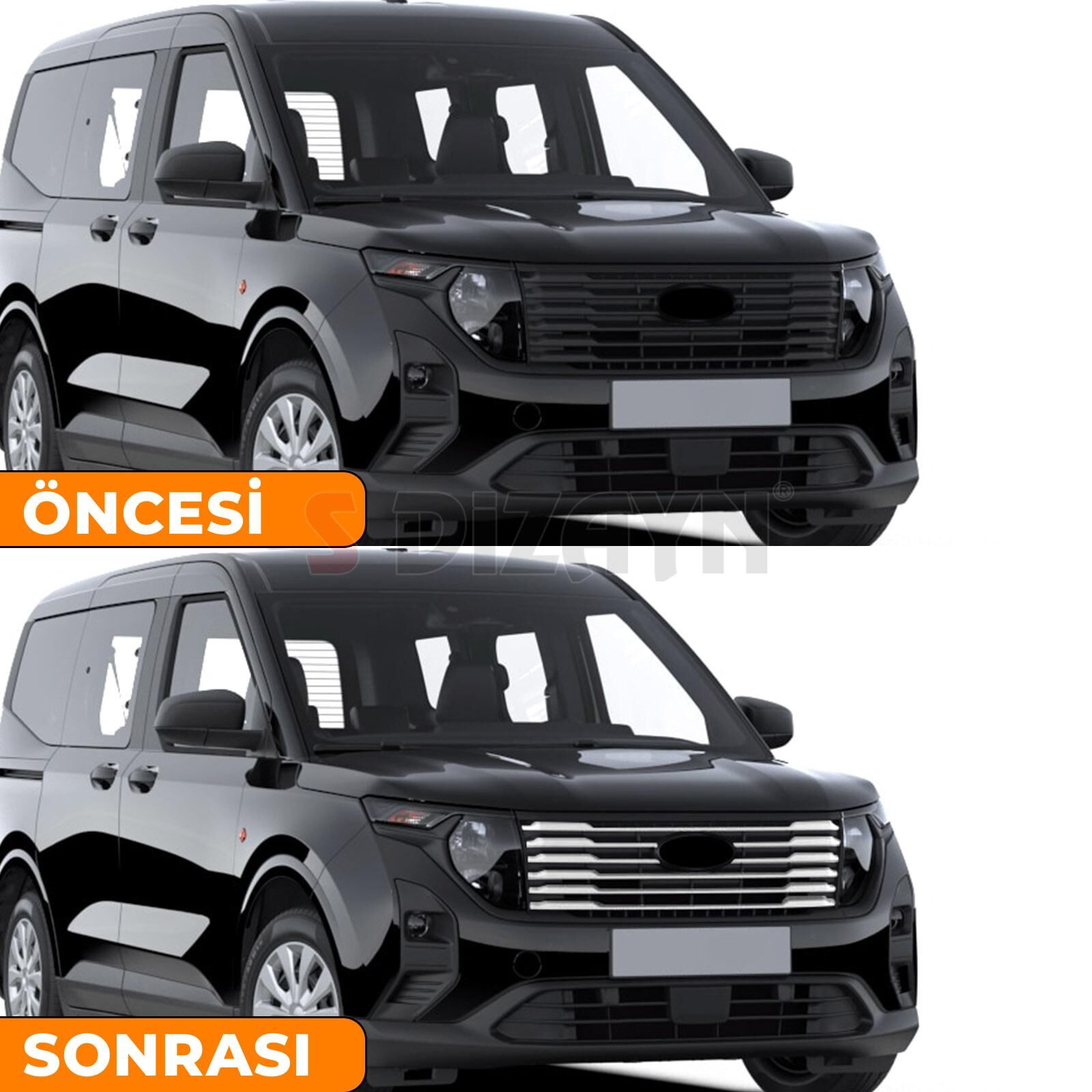 Ford Uyumlu Courier 2024+ Ön Panjur