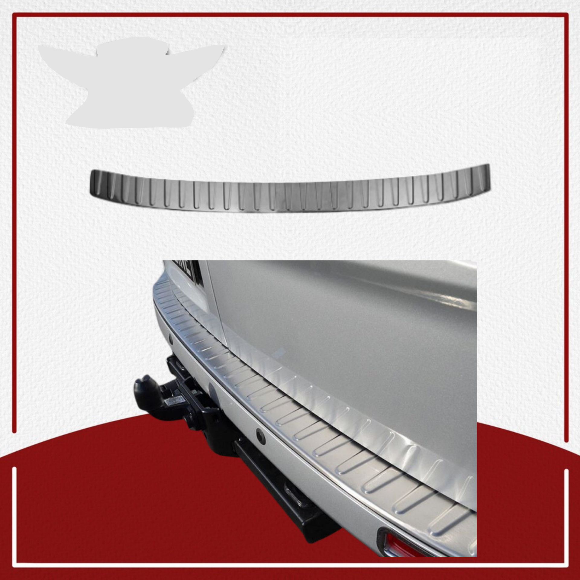 Ford Uyumlu Custom Arka Tampon Üstü Koruma