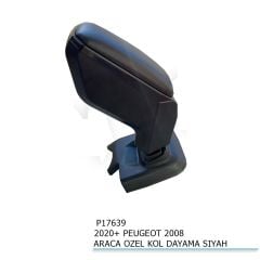 Peugeot 2008 Uyumlu Araca Özel Kol Dayama Siyah 2020+ Parça