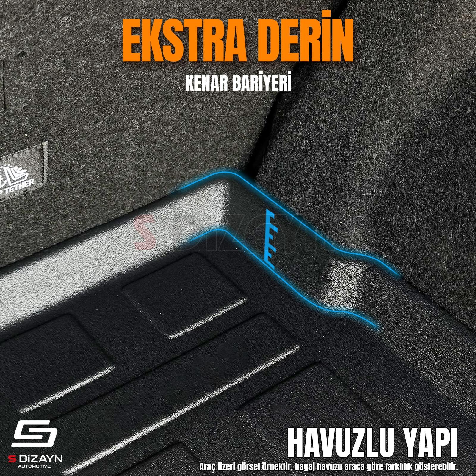S-Dizayn Mercedes C200 W205 3D Pro Bagaj Havuzu 2014-2021 A+ Kalite
