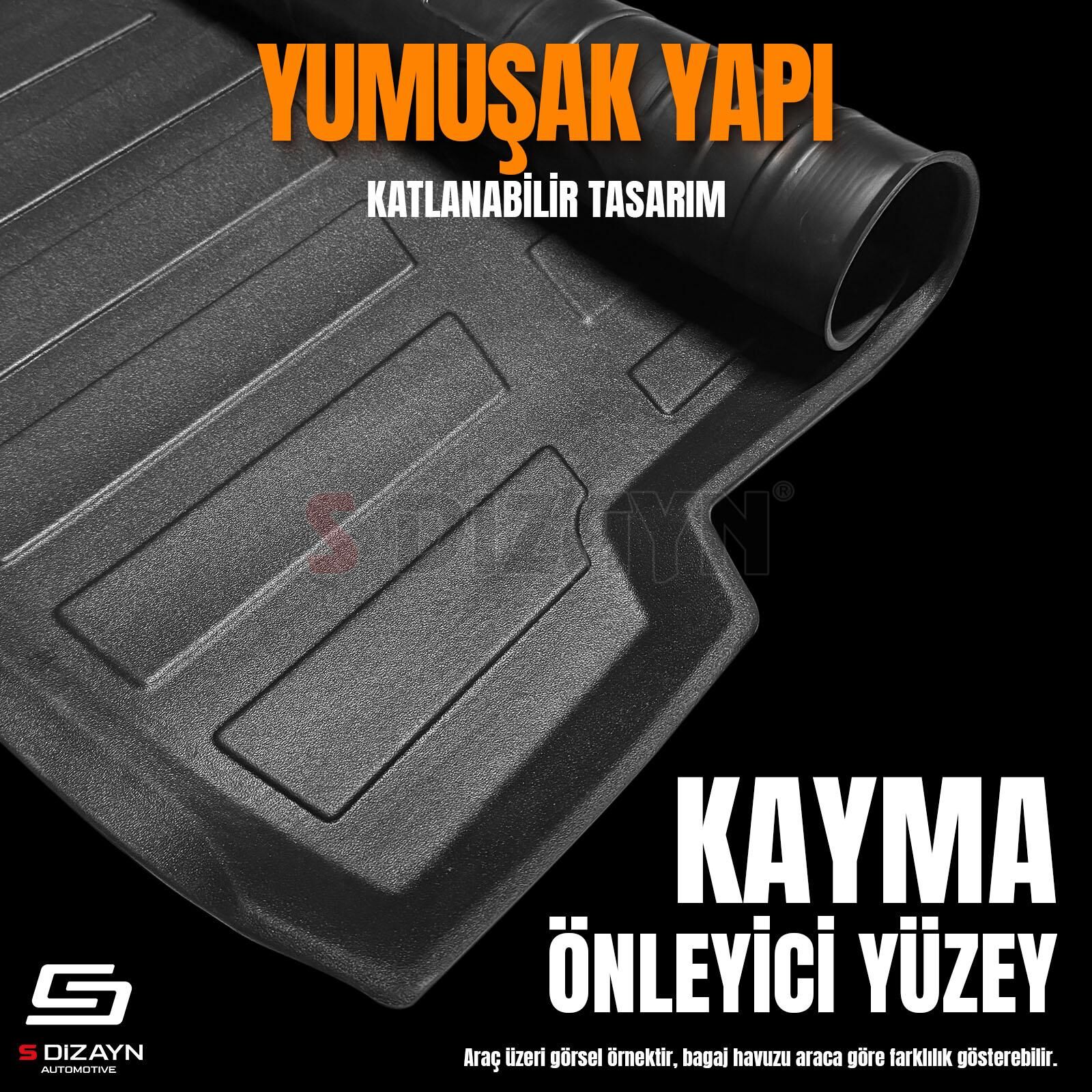 S-Dizayn Mercedes C200 W205 3D Pro Bagaj Havuzu 2014-2021 A+ Kalite