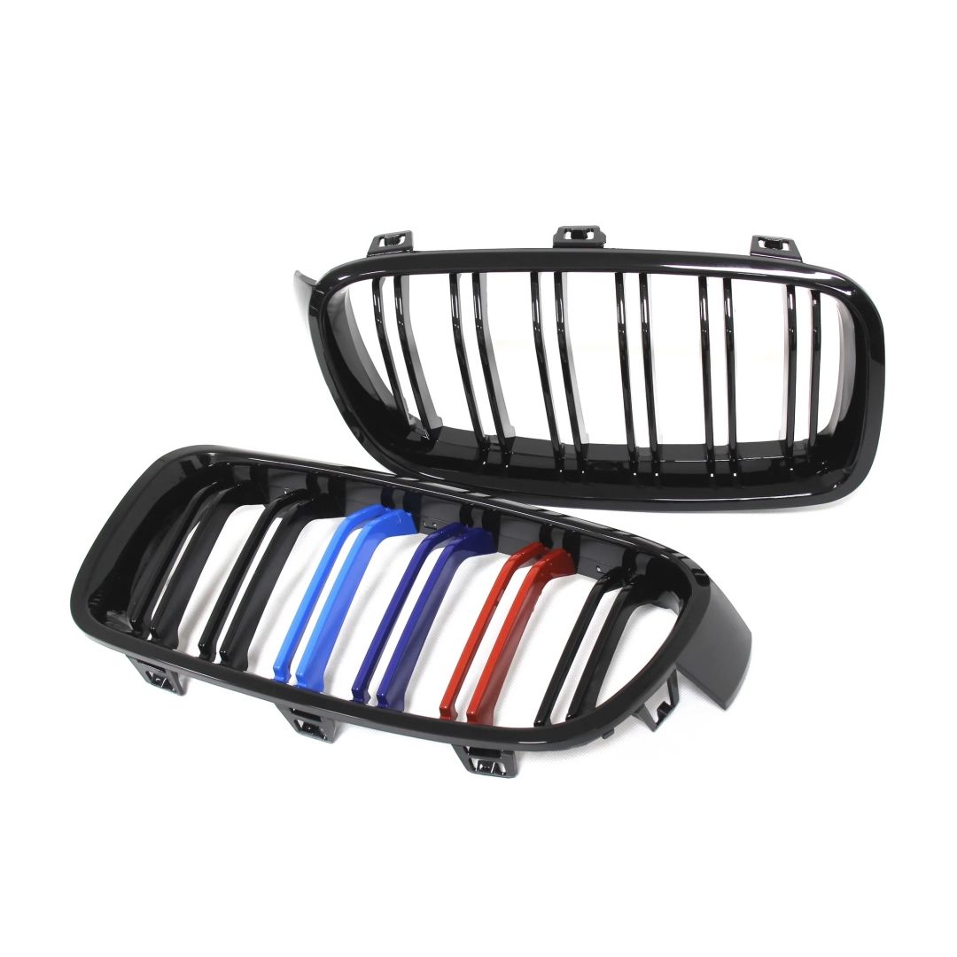 Bmw 3 Uyumlu Serisi F30 2012-2018 M3 Böbrek (Çift Çizgi Panjur) M Renk