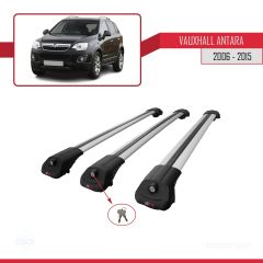 Vauxhall Antara 2006-2015 Arası ile uyumlu ACE-1 Ara Atkı Tavan Barı GRİ 3 ADET BAR
