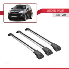 Vauxhall Antara 2006-2015 Arası ile uyumlu ACE-1 Ara Atkı Tavan Barı GRİ 3 ADET BAR