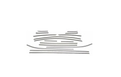 Ford Uyumlu Fiesta Mk7 2019+ 16 Parça Cam Çerçevesi