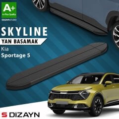 S-Dizayn Kia Sportage 5 Skyline Siyah Yan Basamak 173 Cm 2021 Üzeri A+ Kalite