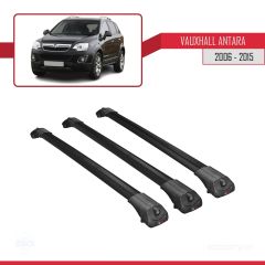 Vauxhall Antara 2006-2015 Arası ile uyumlu ACE-1 Ara Atkı Tavan Barı SİYAH 3 ADET BAR
