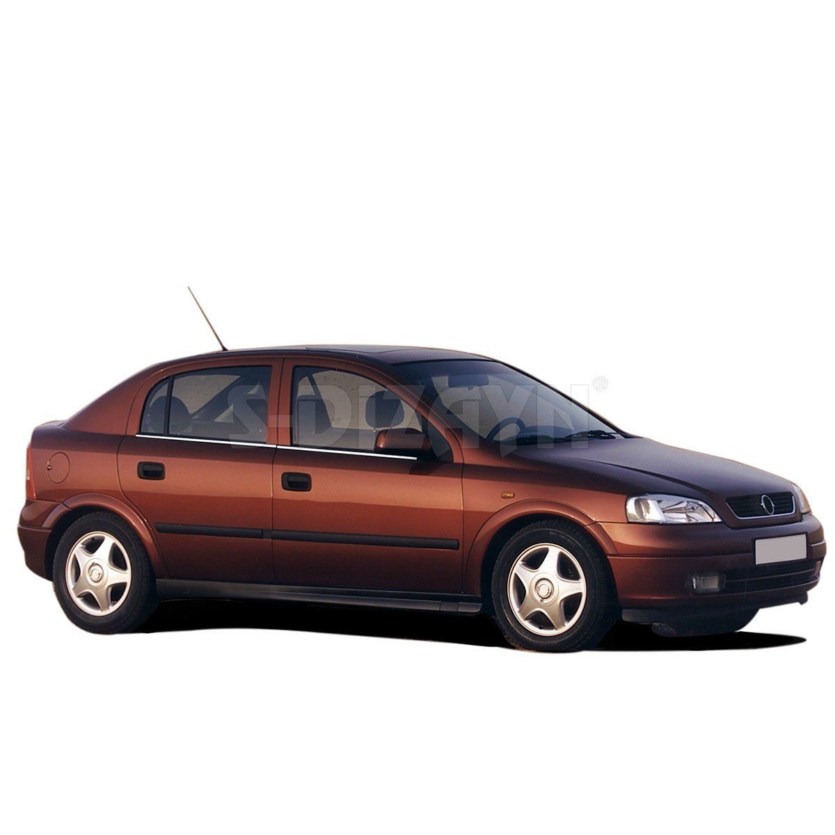 Opel Astra Uyumlu G Krom Cam Çıtası 4 Parça 1998-2009