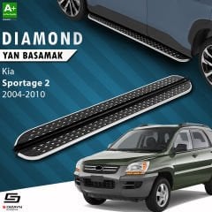 S-Dizayn Kia Sportage 2 Diamond Krom Yan Basamak 173 Cm 2004-2010