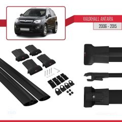 Vauxhall Antara 2006-2015 Arası ile Uyumlu FLY Model Ara Atkı Tavan Barı SİYAH