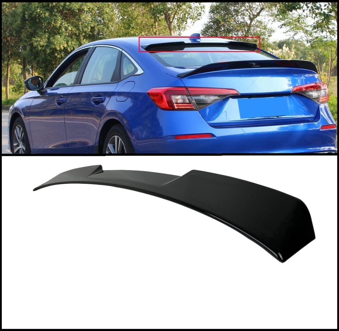 2022 Civic Uyumlu Cam Üstü İçin Rs Spoiler - Piano Black