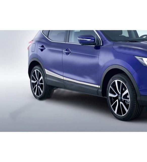 Nissan Qashqai Uyumlu Yan Kapı Çıtası -2014 Paslanmaz Çelik Parça
