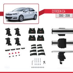 Citroen C4 2010-2018 Arası ile uyumlu ACE-4 Ara Atkı Tavan Barı GRİ