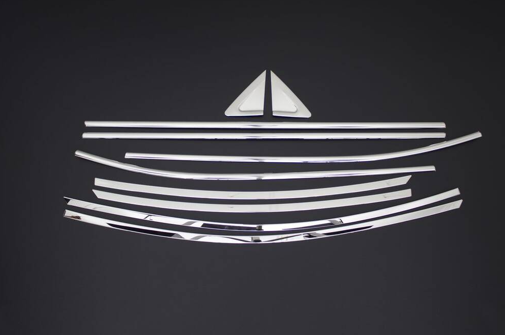 Hyundai Uyumlu Elantra 2014-2019 Cam Çerçevesi Paslanmaz Çelik