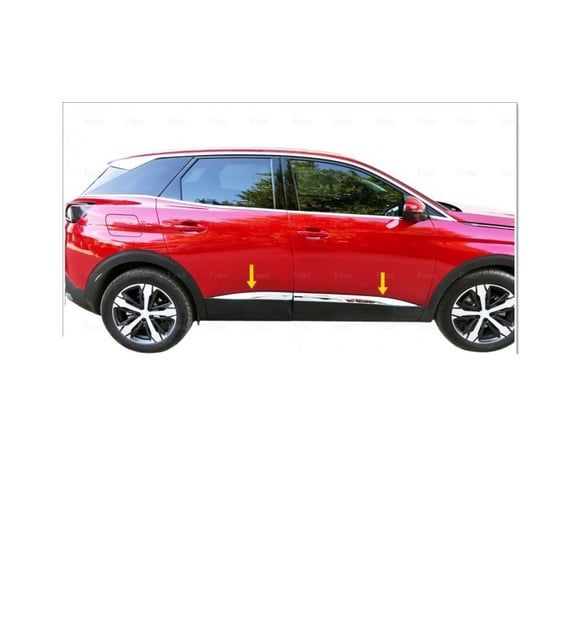Peugeot 3008 Uyumlu Yan Kapı Çıtası -2016 Paslanmaz Çelik Parça