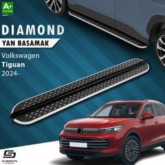 S-Dizayn VW Tiguan 3 Diamond Krom Yan Basamak 183 Cm 2024 Üzeri