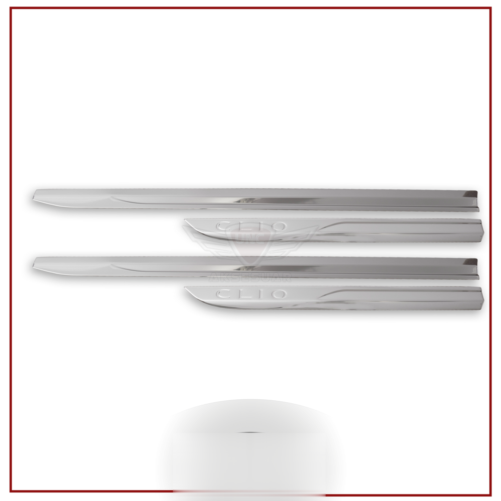 Renault Clio Uyumlu 5 Yan Kapı Çıtası -2019 Paslanmaz Çelik Parça