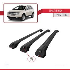 Lincoln MKX 2007-2015 Arası ile uyumlu ACE-1 Ara Atkı Tavan Barı SİYAH 3 ADET BAR