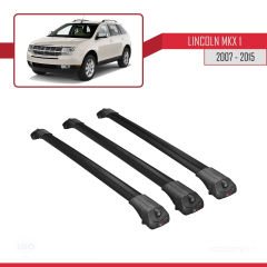 Lincoln MKX 2007-2015 Arası ile uyumlu ACE-1 Ara Atkı Tavan Barı SİYAH 3 ADET BAR